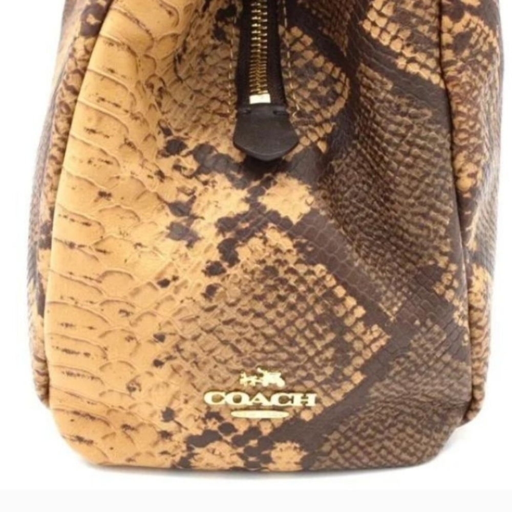 Coach Limited Edition Phoebe Python Leather Shoul… - image 8